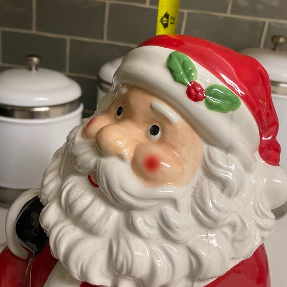 Cheryl's Cookie - Santa Claus on Chimney Christmas Cookie jar 13x8 - Picture 2 of 9